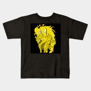 esquilax rabbit hunger of fire ecopop kaiju beast art Kids T-Shirt